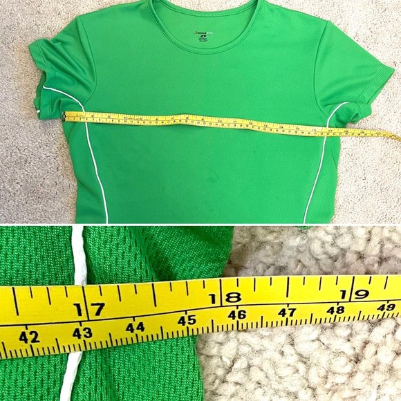 Ativa Tennis Green Performance Short Sleeved T-shirt Womens Sz M - Picture 11 of 12
